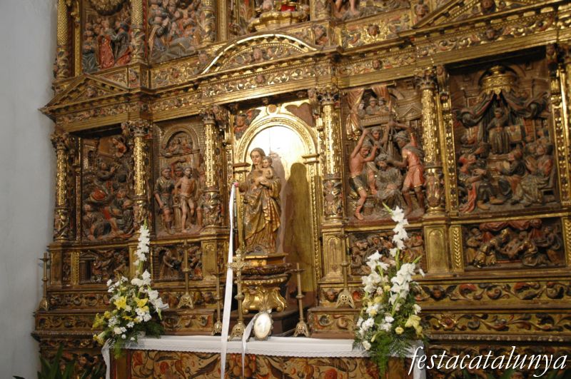 Agramunt - Retaule del Roser a l’església de Santa Maria