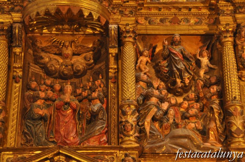 Agramunt - Retaule del Roser a l’església de Santa Maria