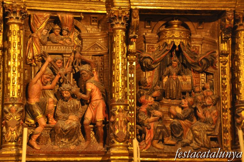 Agramunt - Retaule del Roser a l’església de Santa Maria