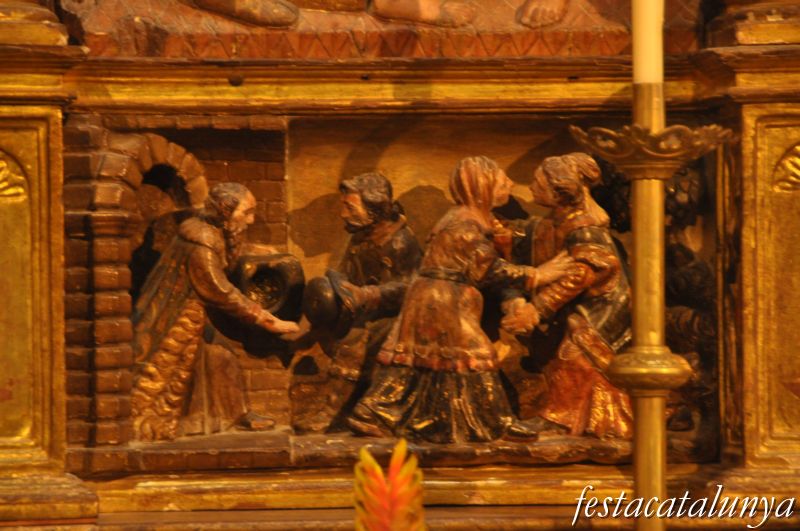 Agramunt - Retaule del Roser a l’església de Santa Maria