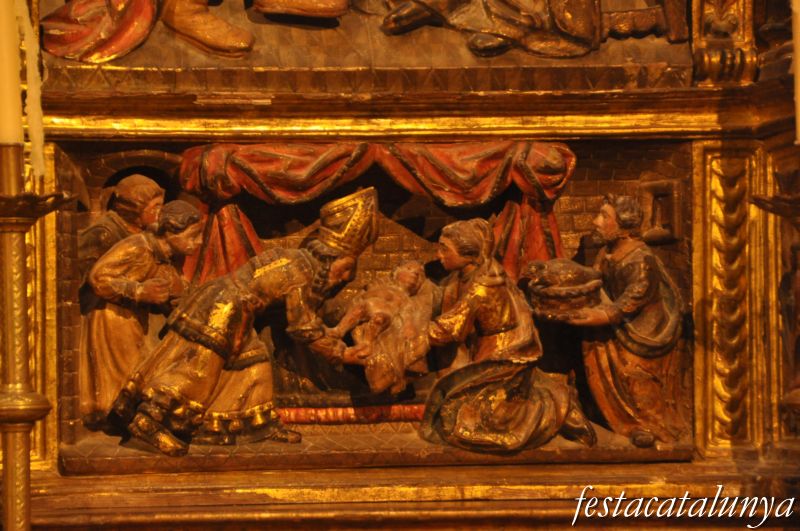 Agramunt - Retaule del Roser a l’església de Santa Maria