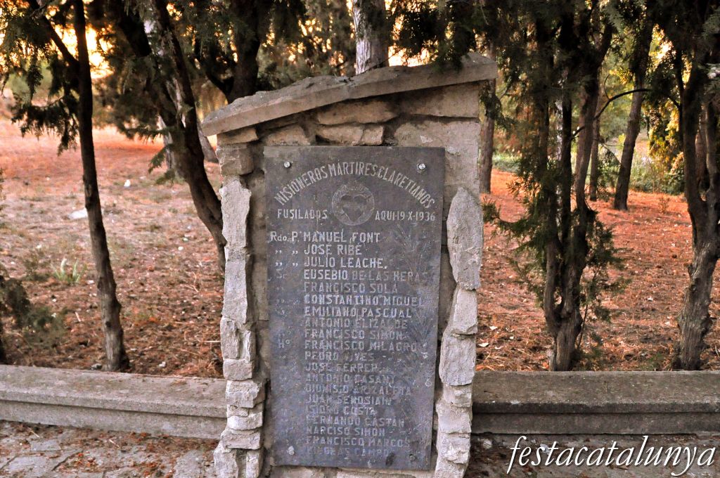 Ribera d’Ondara - Camp dels màrtirs del mas Claret