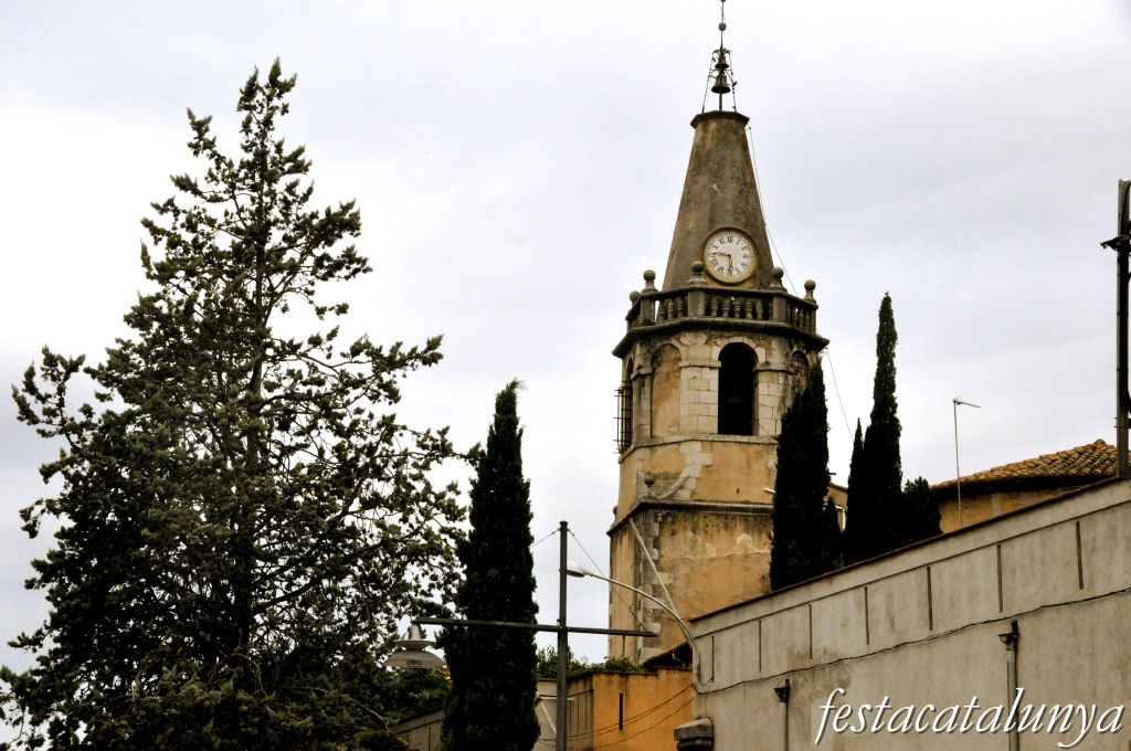Salt - Campanar de l’església parroquial de Sant Cugat
