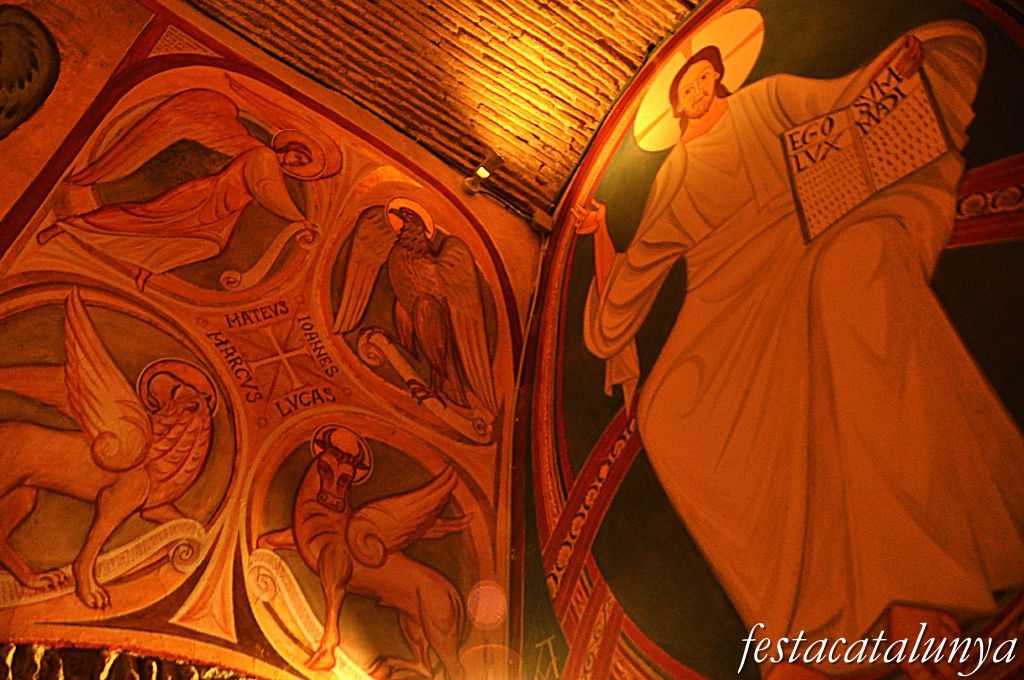 Sant Pere de Vilamajor - Església de Sant Pere (Murals del Baptisteri de Raül Galusca)
