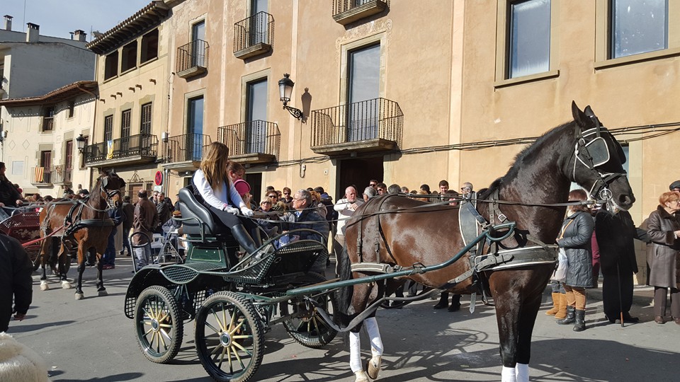 Festa de Sant Antoni Abat. Cavalcada dels Tres Tombs a Castellterçol
