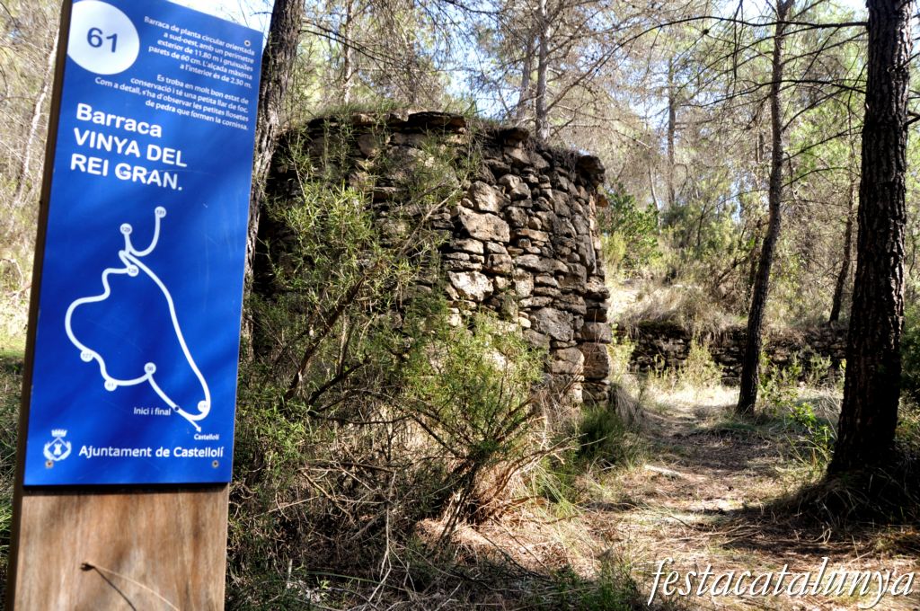 Castellolí - Barraques de pedra seca - Barraca del Rei Gran