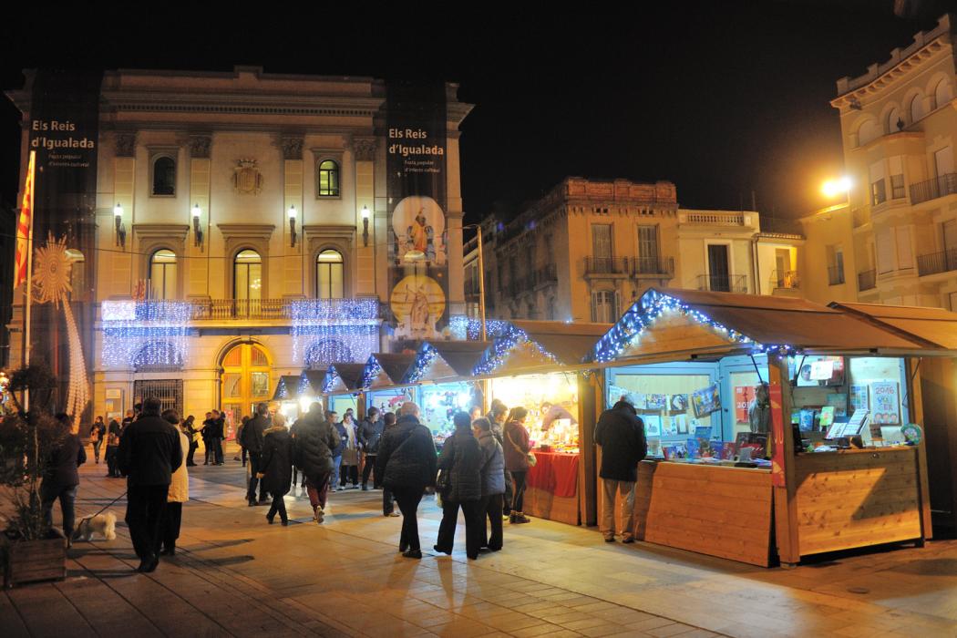 Fira nadalenca al barri de la Font-Vella i nucli antic d'Igualada