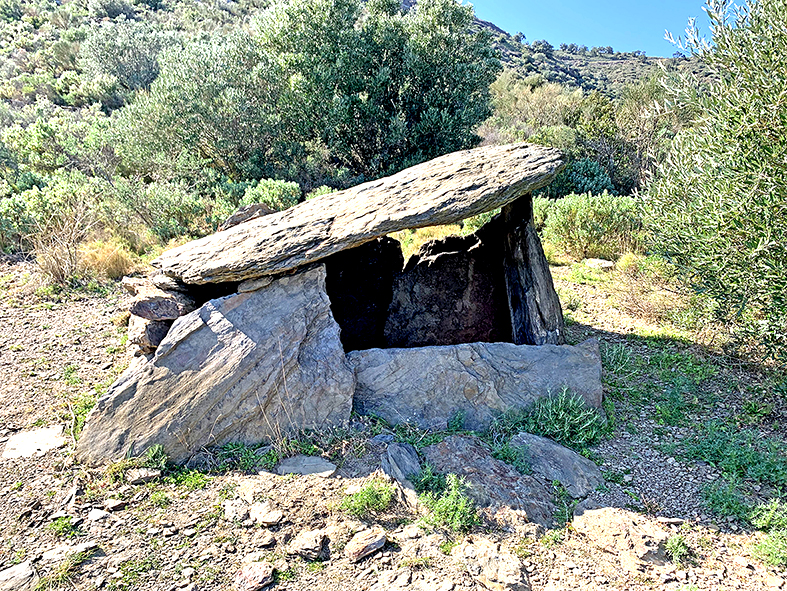 Sepulcre megalític la Taula dels Lladres a la Selva de Mar