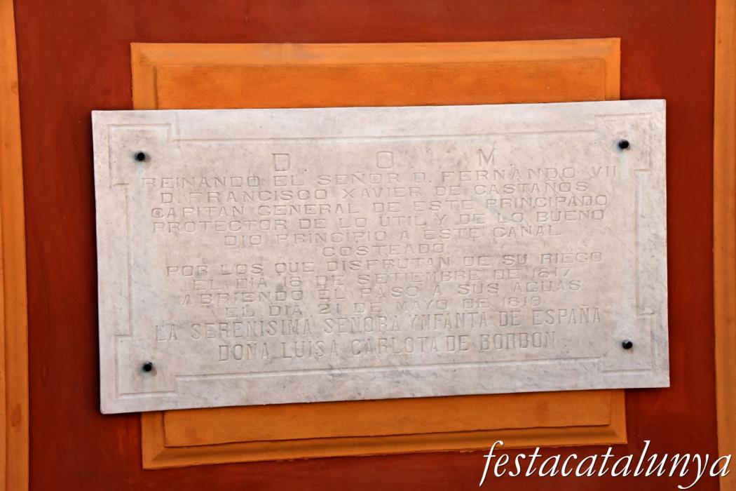 Molins de Rei - Casa de comportes del Canal de la Infanta