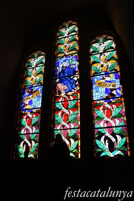 Molins de Rei - Vitralls de l'església de Sant Miquel Arcàngel - Vitralls Sant Antoni Abat
