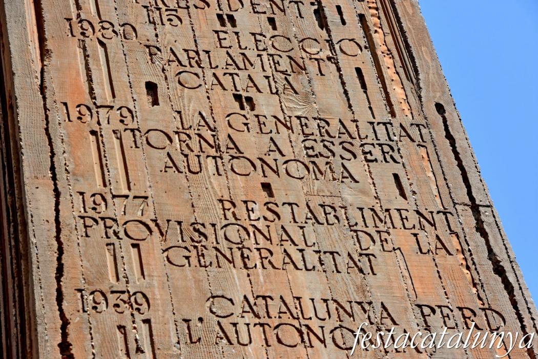 Cervera - Monument a la Generalitat de Catalunya