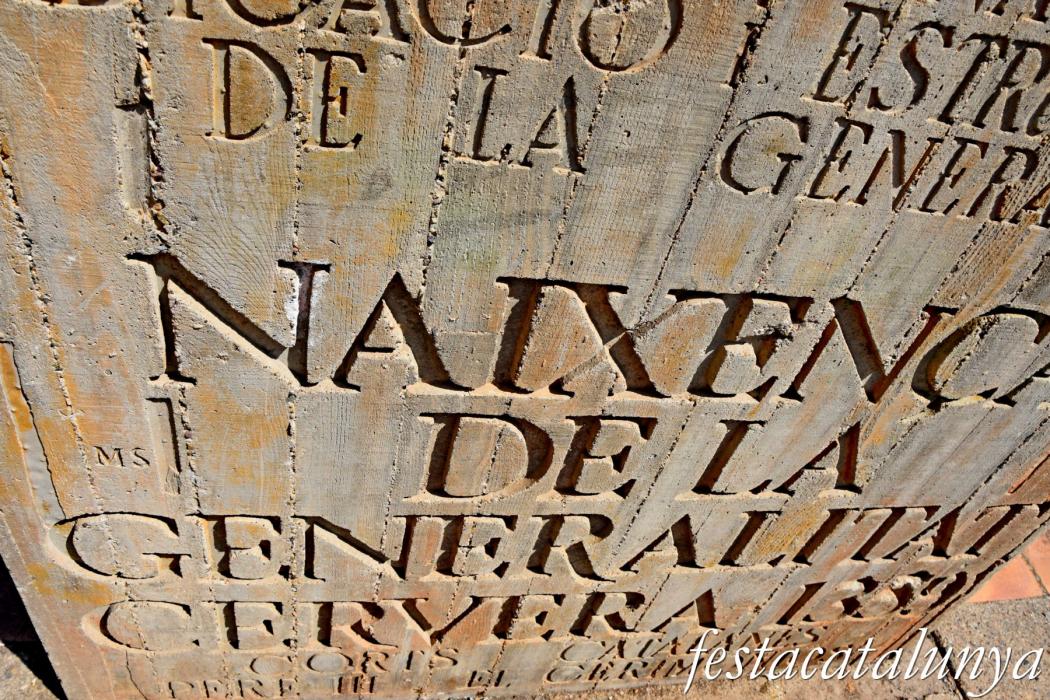 Cervera - Monument a la Generalitat de Catalunya