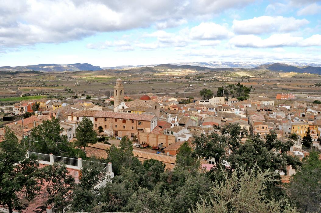Vista panoràmica de la Serra de Llaberia a Marçà