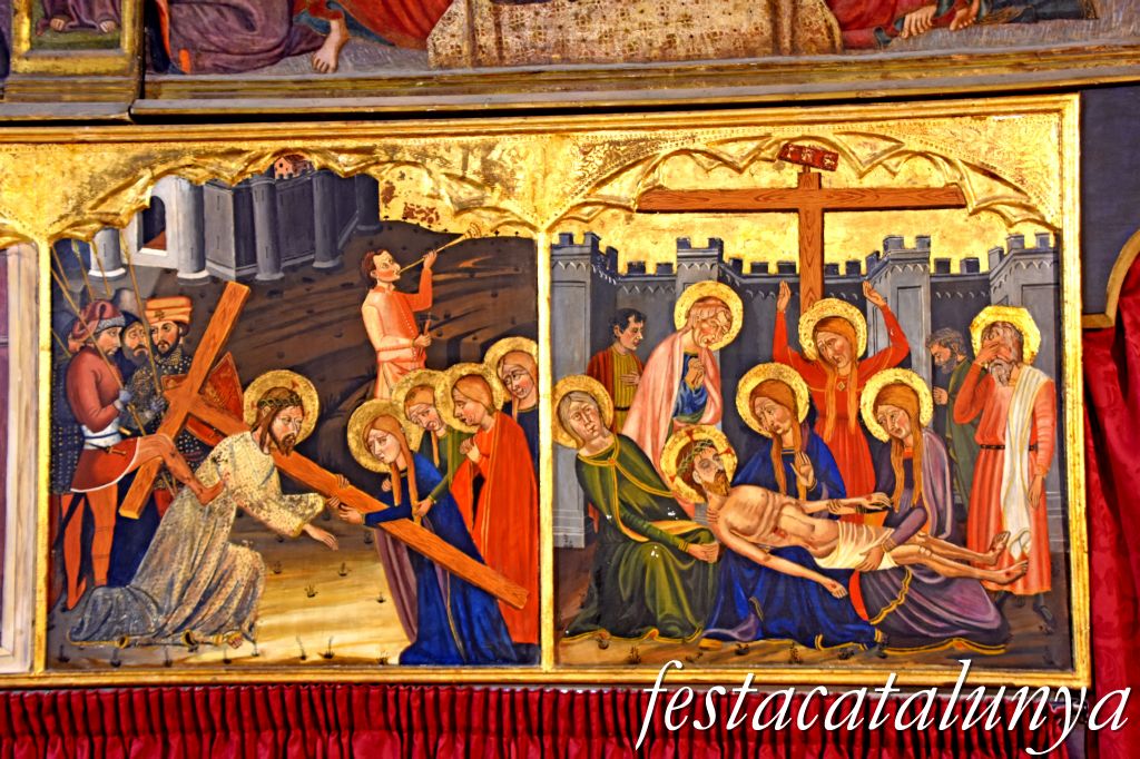 Rubió - Retaule de Santa Maria - Via Crucis i Devallament de la Creu