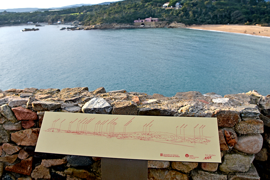 Vista panoràmica des de sa Cobertera del Castell a Palamós ***