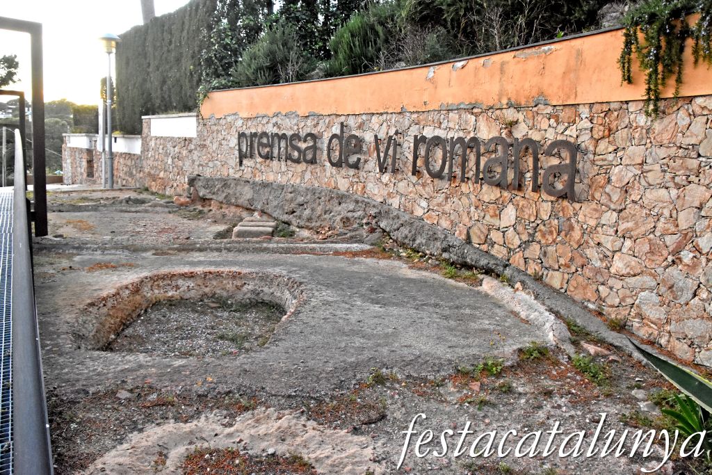 Palafrugell - Premsa de vi romana de Llafranc 