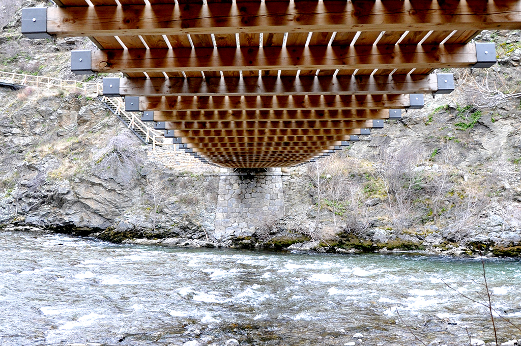 Pont o pasarel·la penjant de Santa Caterina a Rialp