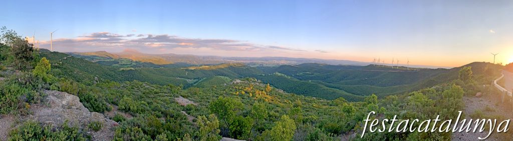Òdena - Mirador de la conca d'Òdena a la serra de les Malloles