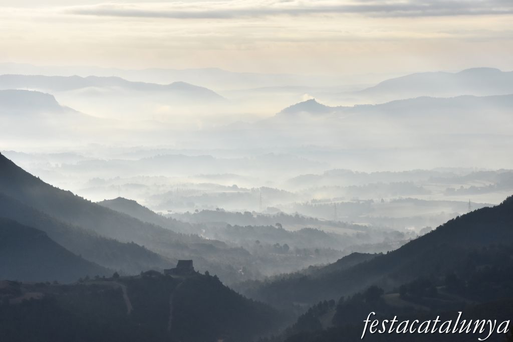 Òdena - Mirador de la conca d'Òdena a la serra de les Malloles