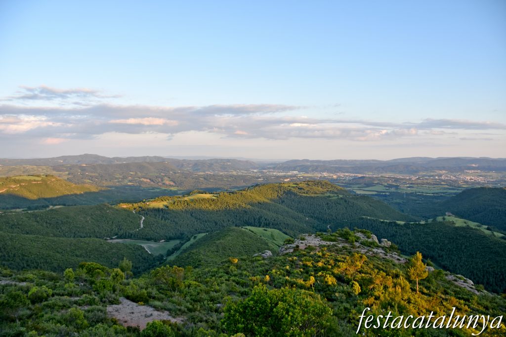Òdena - Mirador de la conca d'Òdena a la serra de les Malloles