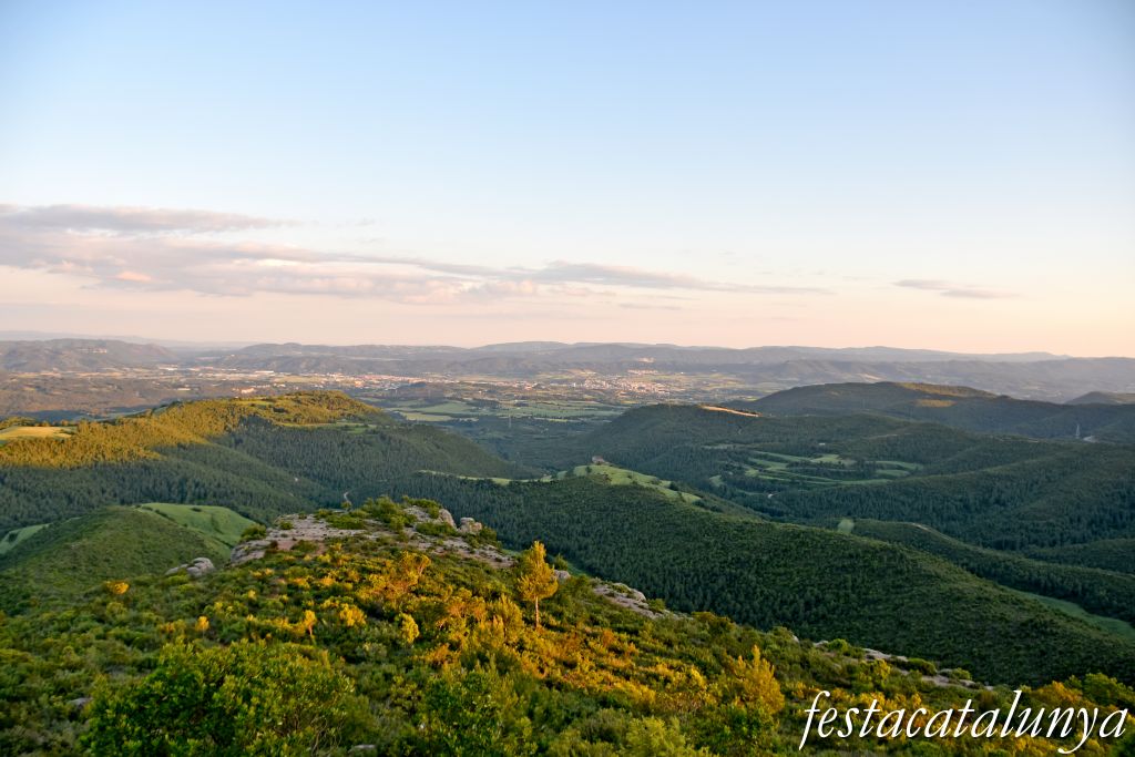 Òdena - Mirador de la conca d'Òdena a la serra de les Malloles