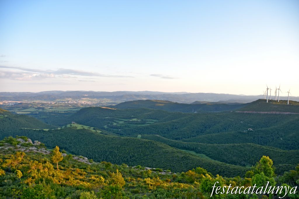 Òdena - Mirador de la conca d'Òdena a la serra de les Malloles
