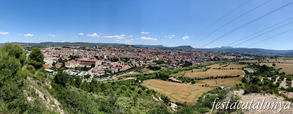 Igualada - Vista panoràmica d'Igualada des de la muntanya del Pi
