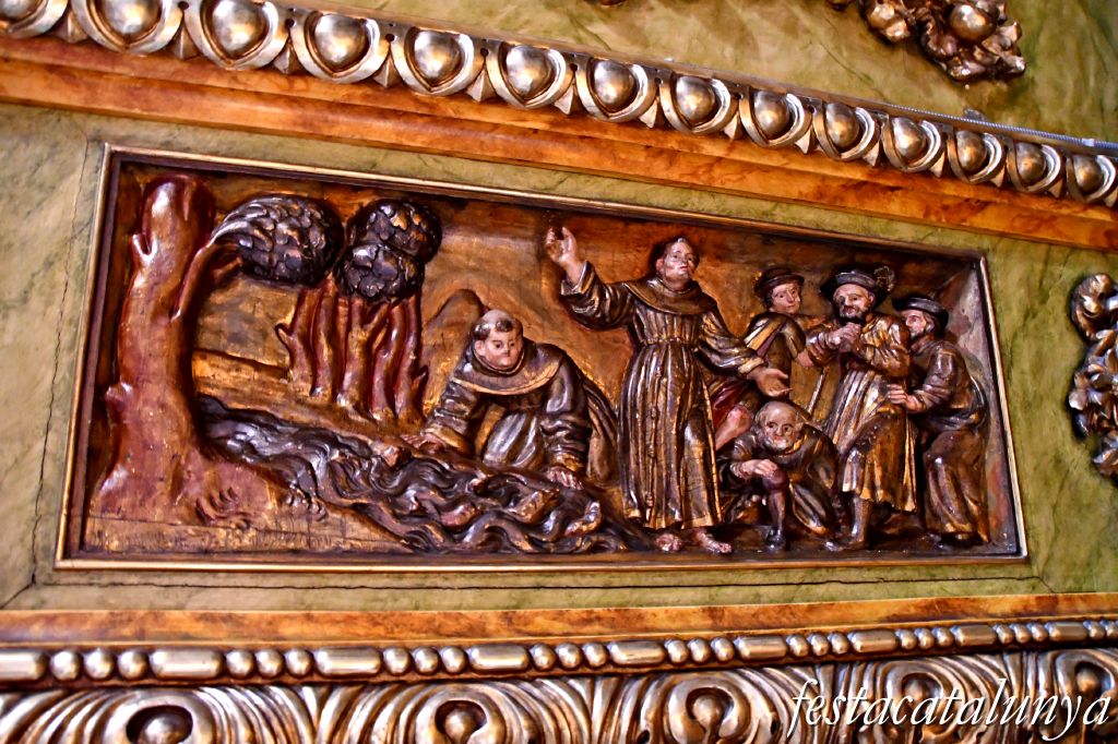 Igualada - Temple renaixentista de Santa Maria - Fragments Retaule Sant Antoni