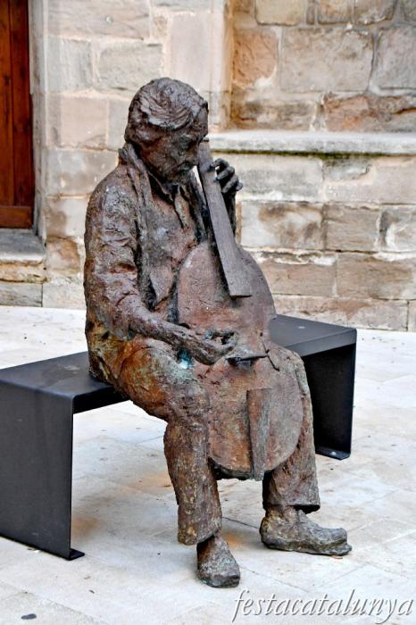 Igualada - Escultures urbanes - A Jordi Savall