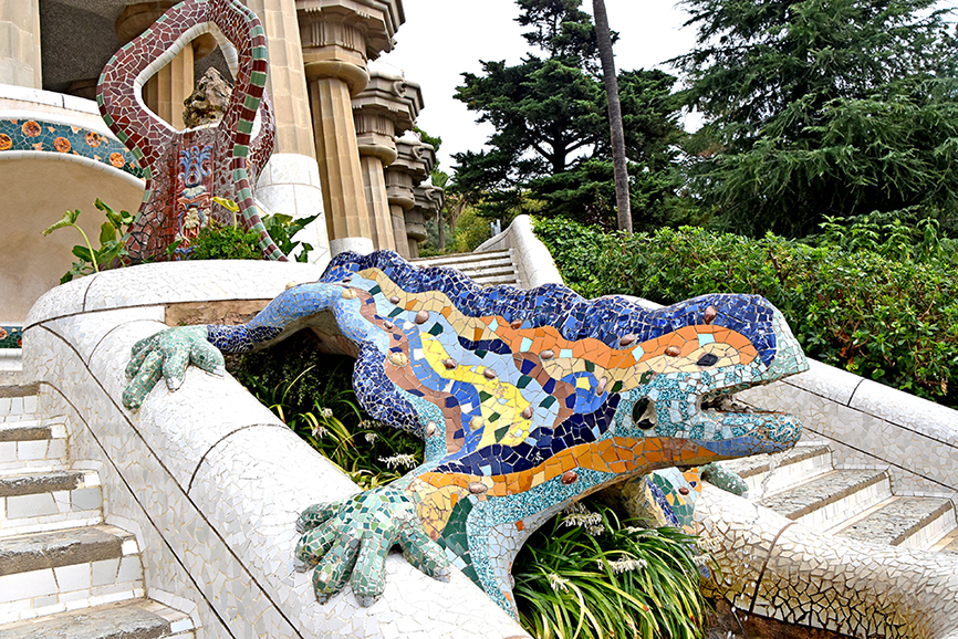 El Park Güell a Barcelona ***