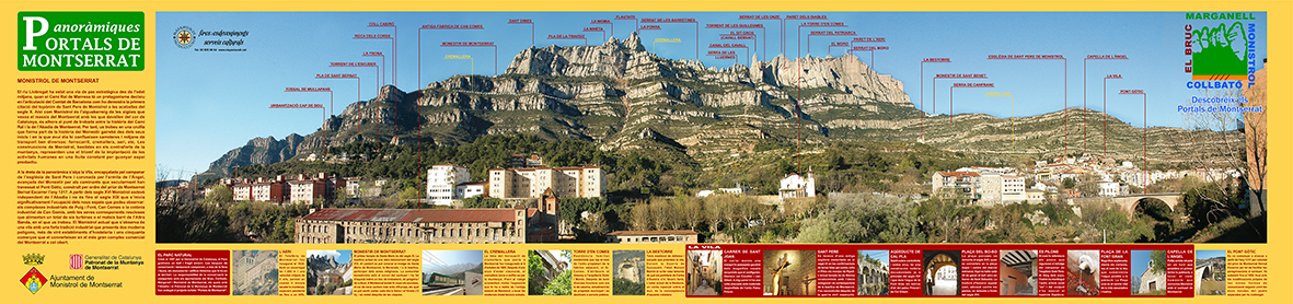 Muntanya de Montserrat des de Monistrol de Montserrat