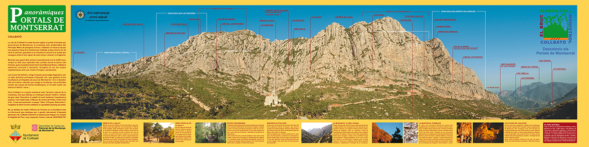 Muntanya de Montserrat al terme de Collbató