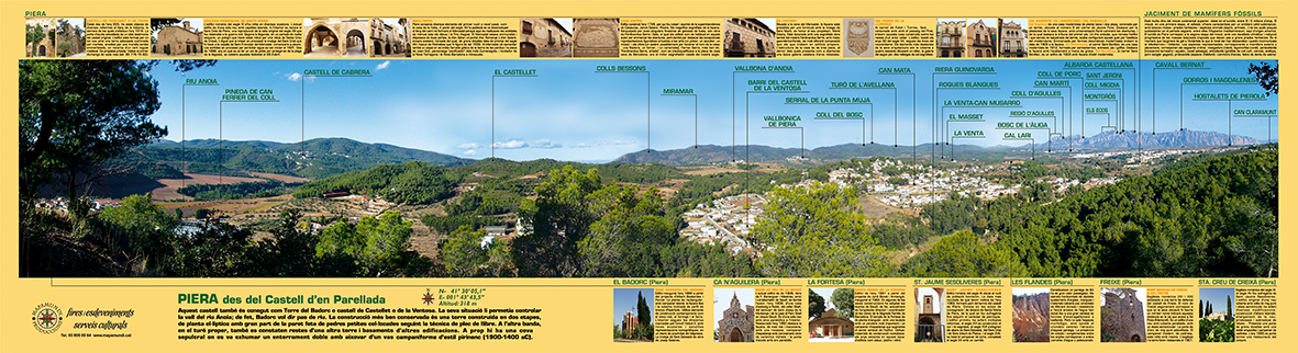 Vista de la muntanya de Montserrat des de Piera