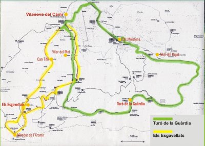 Rutes a peu i amb BTT des de Vilanova del Camí