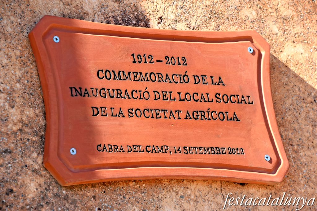 Cabra del Camp - Societat Agrícola