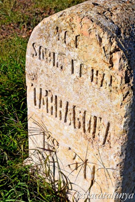 Masllorenç - Pilona quilomètrica de la Pedrera