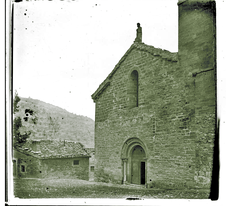 Vallfogona de Riucorb - Església parroquial de Santa Maria (Foto: Fons Salvany. Biblioteca de Catalunya. Any 1916)