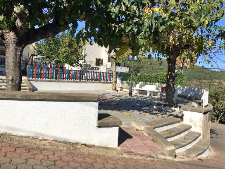 La plaça Sant Antoni a Albinyana