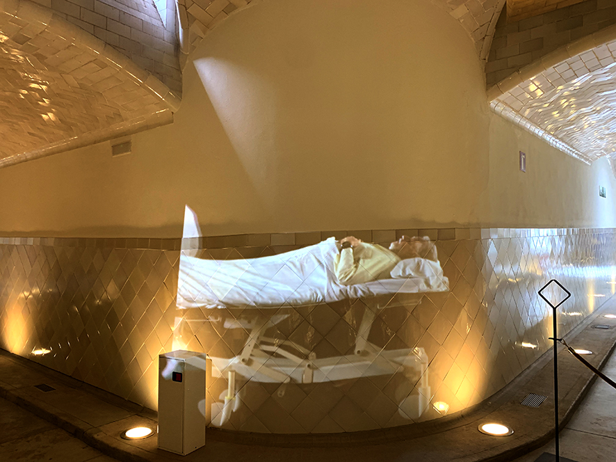 Sala hipòstila i túnels de comunicació de l'Hospital de la Santa Creu i Sant Pau ***