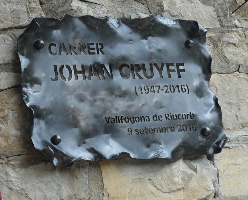 Carrer de Johann Cruyff a Vallfogona de Riucorb