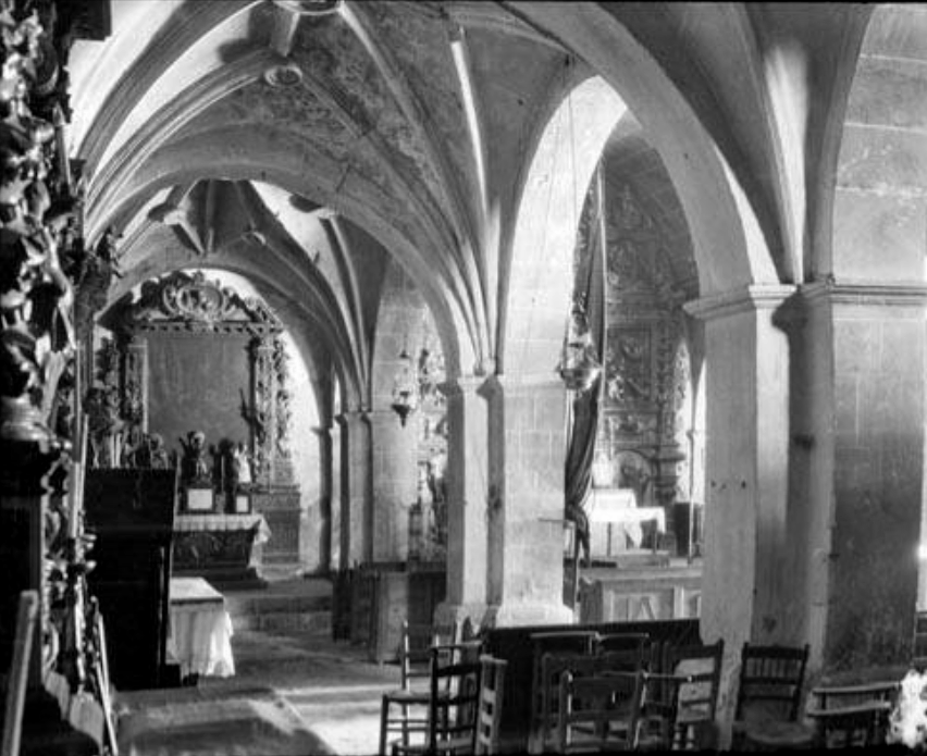 Pont d'Armentera, El - Església parroquial de Santa Magdalena entre 1912 i 1928 (Foto: Francesc Blasi. Biblioteca de Catalunya)