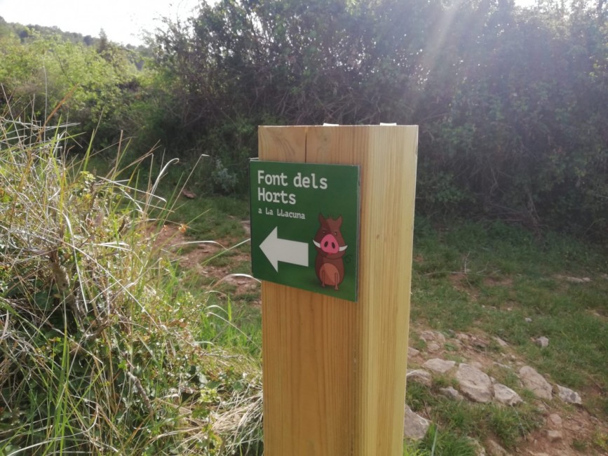 Rutes -Espais per descobrir amb infants- a La Llacuna