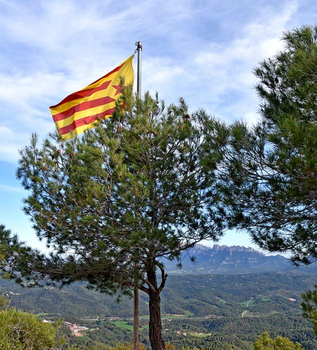 Vistes panoràmiques des de la Pòpia del Montgròs de Sant Salvador de Guardiola