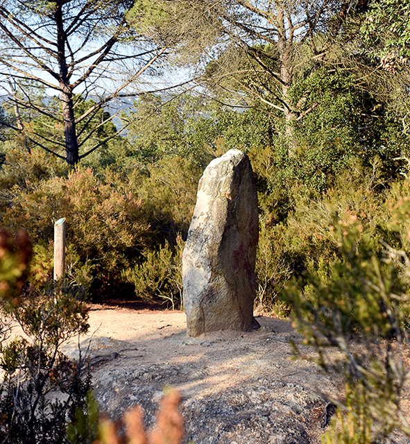 Menhir de can Llaurador a Santa Cristina d'Aro ***