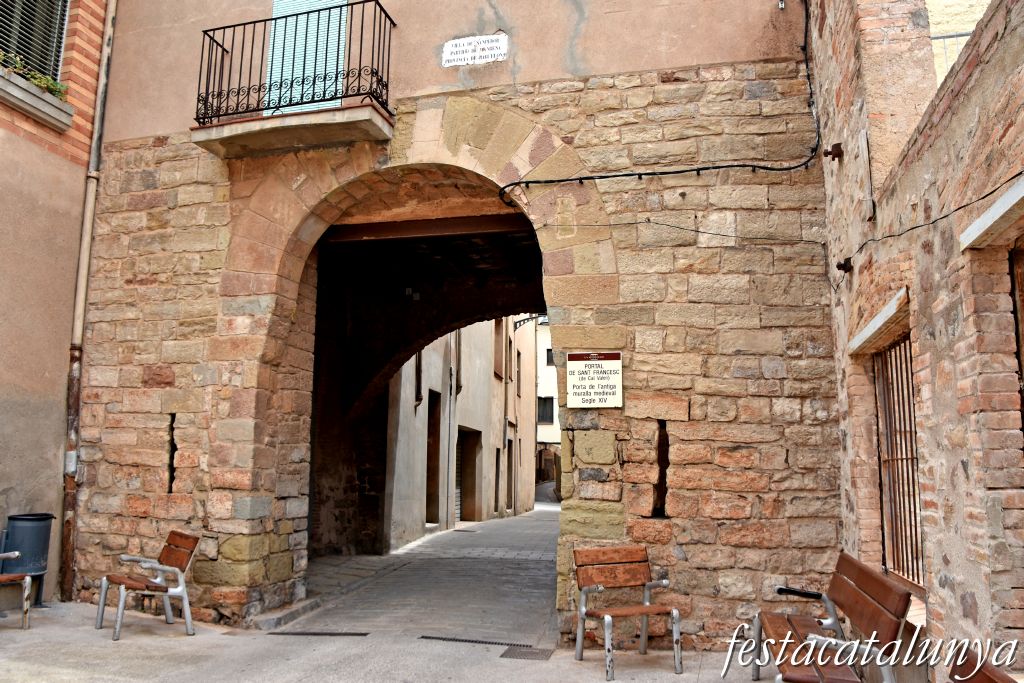 Santpedor - Portal de Sant Francesc, de Lleida, del Monjo o de cal Valeri 