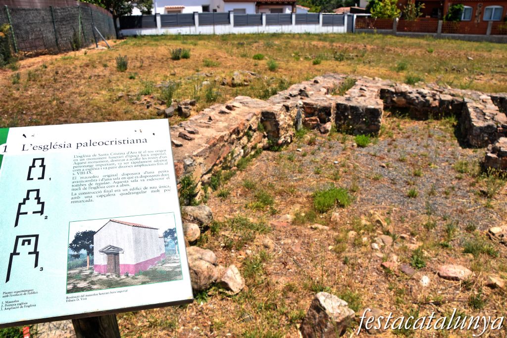 Santa Cristina d'Aro - Església paleocristiana i primer cementiri 