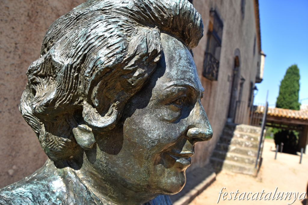 Santa Cristina d'Aro - Bust de Mercè Rodoreda a Romanyà 