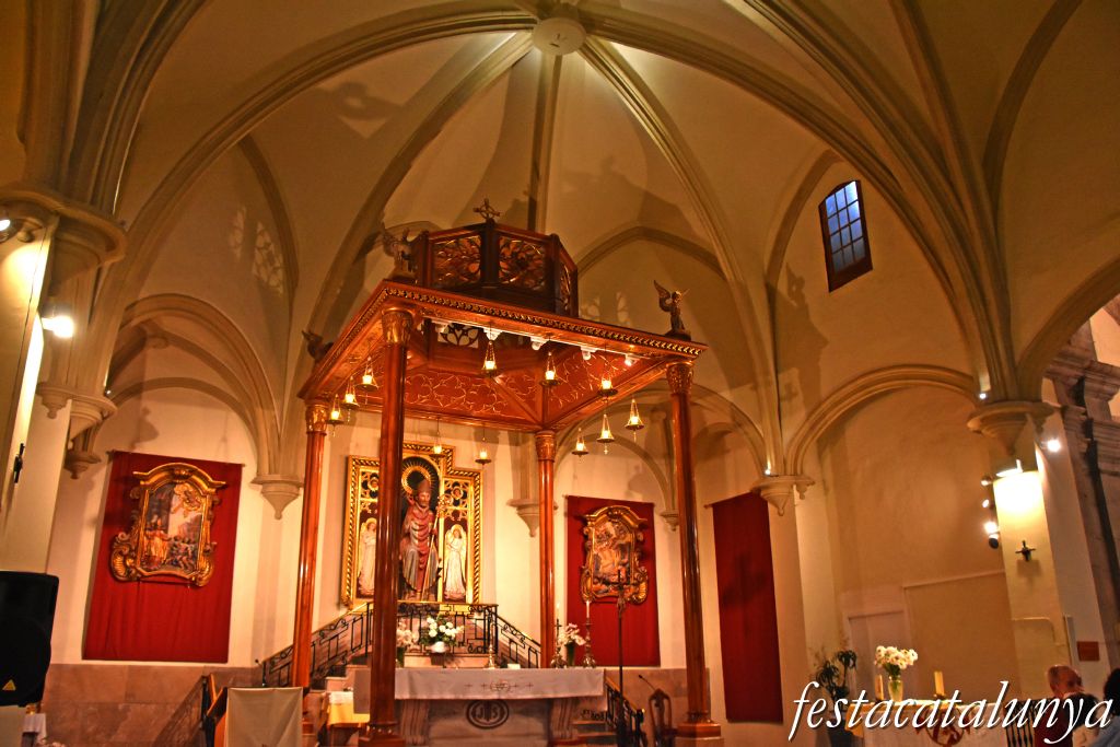 Anglesola - Altar Major de l'església parroquial de Sant Pau de Narbona 
