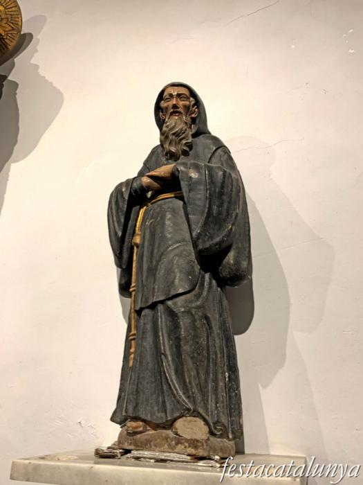 Anglesola - Temple de Sant Pau de Narbona - Imatge d'un franciscà 