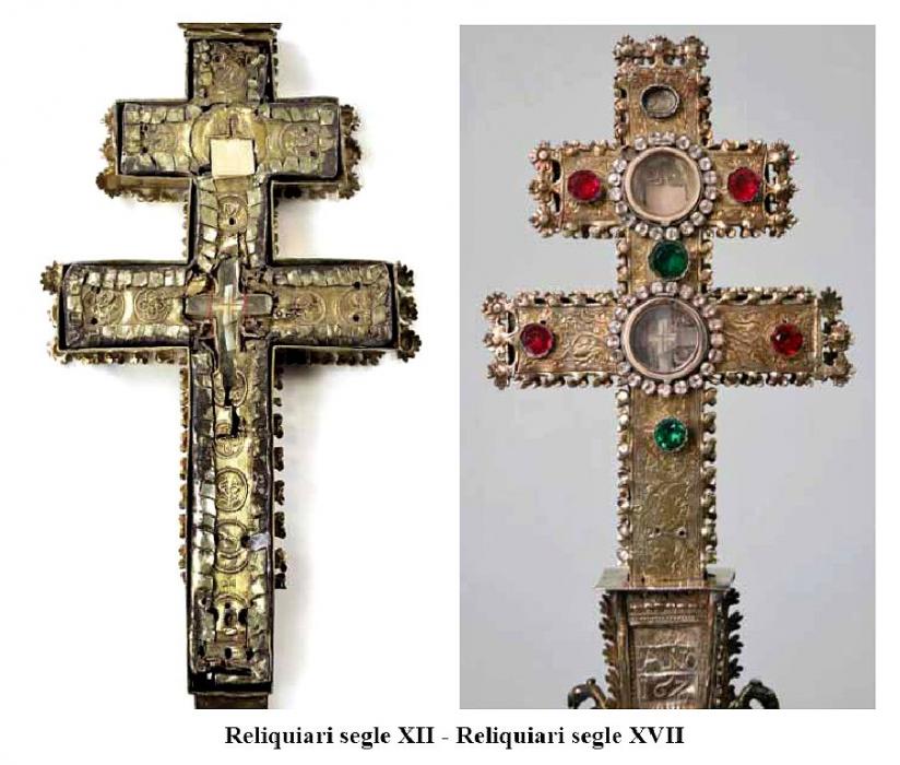 Anglesola - Reliquiari de la Vera Cruz de l'església de Sant Pau  de Narbona (Foto: Miquel Torres Benet)